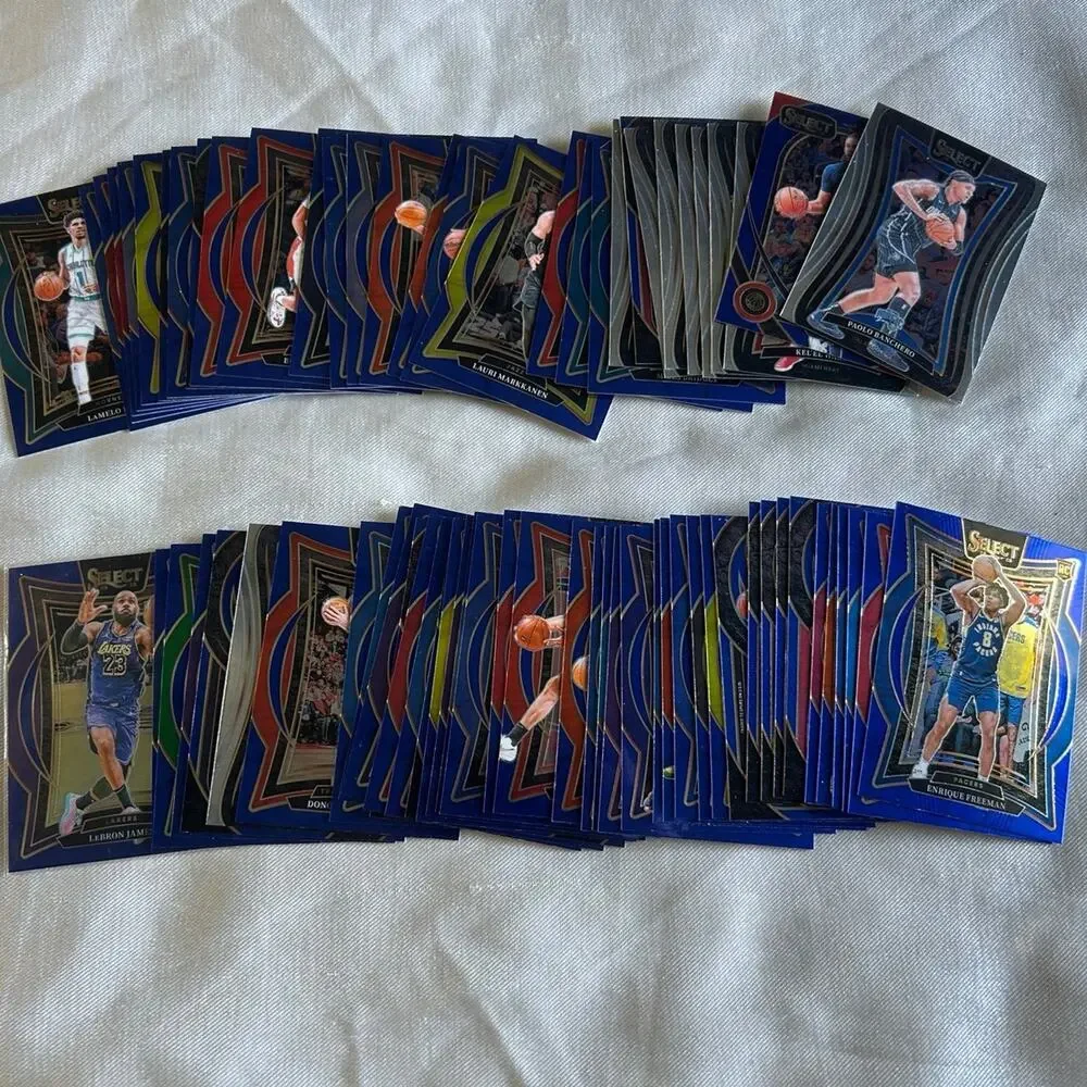 Lot of 107 2024-25 panini select basketball sports cards